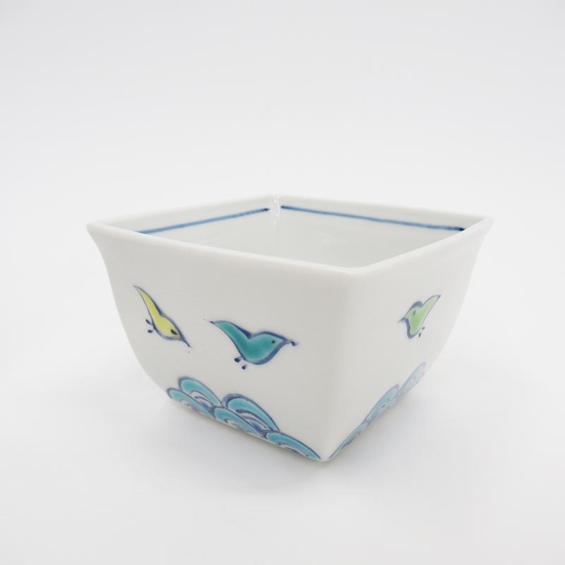 安東眉石窯  角小鉢  波千鳥